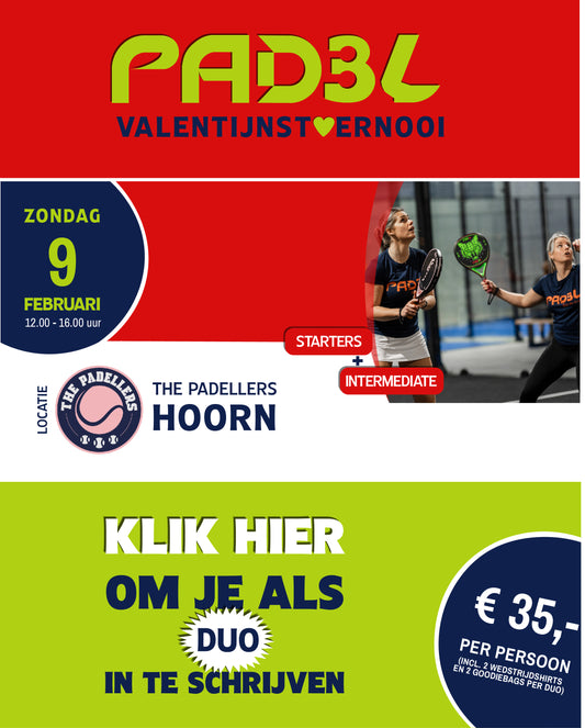 Valentijnstoernooi 9 februari - The Padellers Hoorn