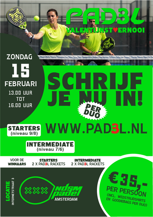 Valentijnstoernooi 15 februari - NDSM Padel